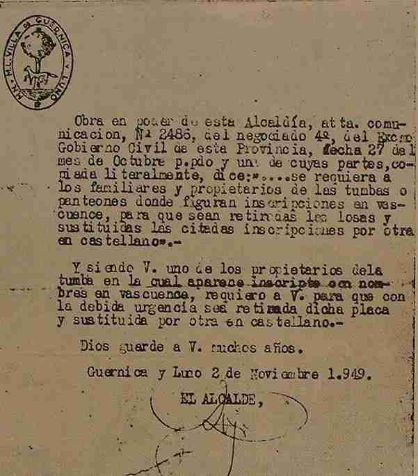gernika_carta_alcalde_franquista_1949-